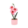 Orchidée d'art en pot 28 cm 6 assorti