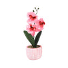 Orchidée d'art en pot 28 cm 6 assorti