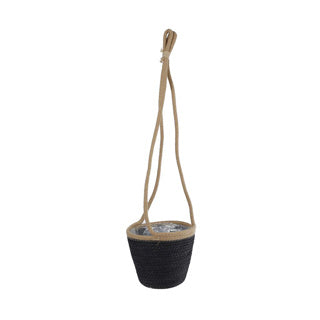 Suspendre le panier conique Boho s noir