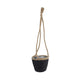 Suspendre le panier conique Boho s noir