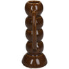 Chandelier fin en terre de terre brun 7.4x5.5x13,7 cm