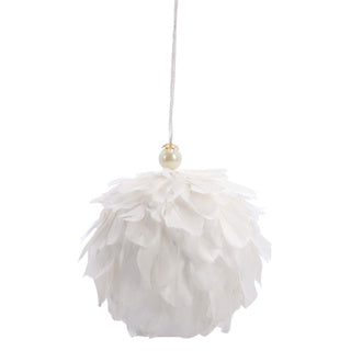Pâques Ball Ø13x13 cm panache blanc