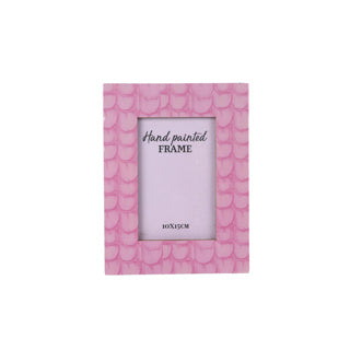Frame photo Masie Pink (10x15) 16x21.5x1cm Émail en bois