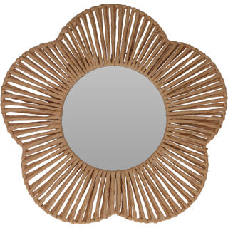 Miroir 38 cm de farine avec du papier