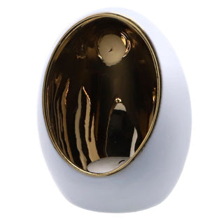 Porte-toiteur Pim S Gold White Earthw 9.5x9.5 x12,5 cm