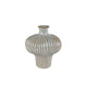 Vase jodie s blanc brun terre