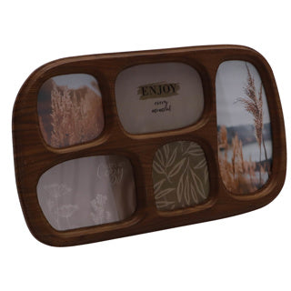 Cadre photo toos collage bois naturel 42,5 x 25 cm