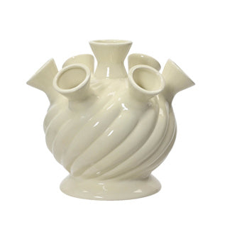 Vase porcelaine blanc 18 cm