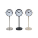 Horloge rikki 3 métal assorti 8x8x23cm hors pile | 2 pièces