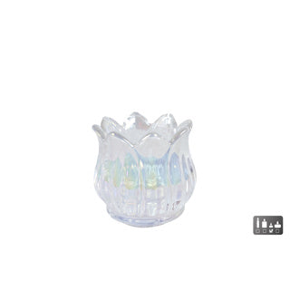 Porte-toile tulipe Verre de perle lustre 7x7x7cm