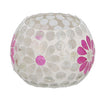 Verre de vent Holly M blanc rose bol verre 9x8x8cm