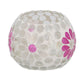 Verre de vent Holly M blanc rose bol verre 9x8x8cm