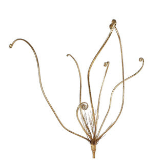 Art Branch Fern Frond Spray Gold 54 cm