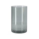 Imp vase levi cylindre transp gris foncé. H21 D14