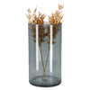 Vase Levi Cylinder Transp gris foncé. H30 D16