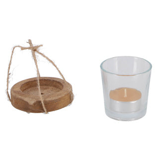 Porte-toilette Maro Helder Bois de verre naturel 7.5x7.5x7cm