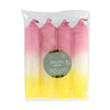 Dîner Bougie par 4 couleurs pastel dipdye 5 assorti 11cm