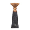Ptmd Candlestick Laya Gold-Black 34 cm