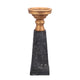 Ptmd Candlestick Laya Gold-Black 34 cm