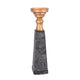 Ptmd chandelier Laya Gold-Black 45 cm