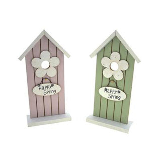 Birdhouse Happy printemps 26 cm Assorti