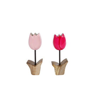 Sculpture Bloem Tulp S 2 Assorti
