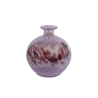 Vase orla en verre violet 22x22x23,5 cm