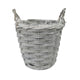 Panier de pot de fleurs kiwi gris clair 20 cm
