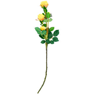 Branche de fleur artificielle jaune 76 cm