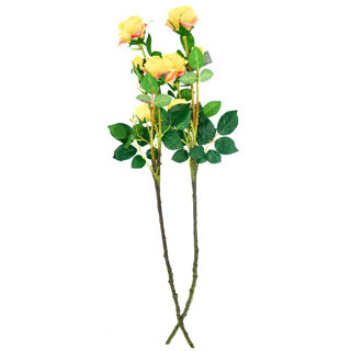 Branche de fleur artificielle jaune 76 cm