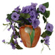 Vase tulip orange métal 20x20x22cm