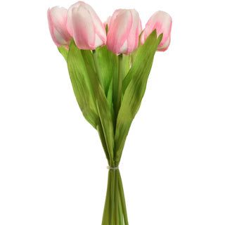 Bouquet de tulip 7 pièces 35 cm rose
