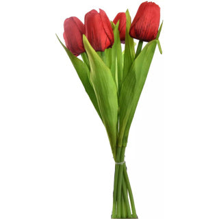 Bouquet de tulip 7 pièces 35 cm rouge