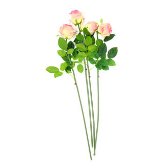 Roses de branche d'art rose clair 56 cm