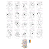 Bloc de couleur Moxy Bluey Shapes, 20 feuilles