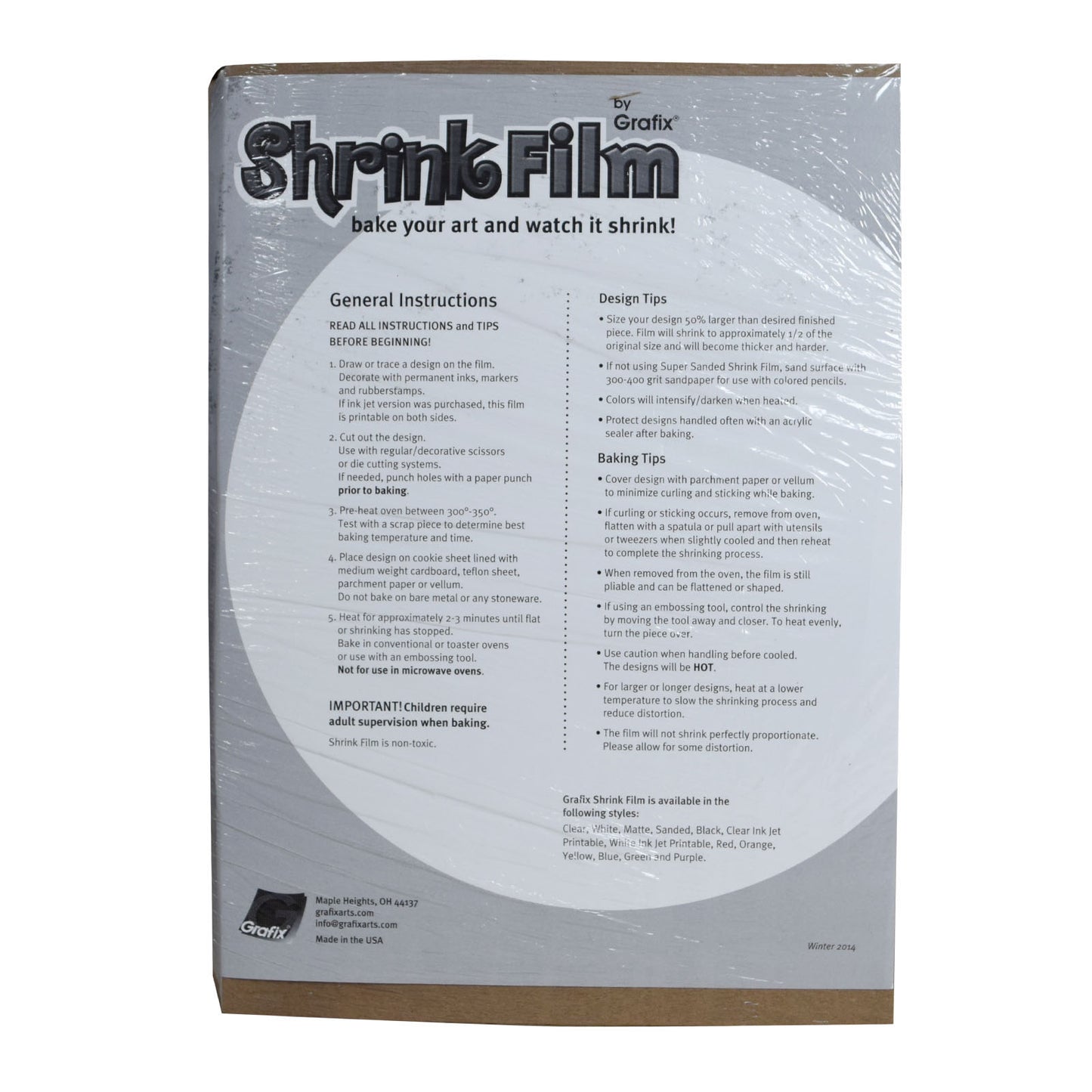 Vaessen creative • film rétractable jet d'encre a4 blanc 250 pcs