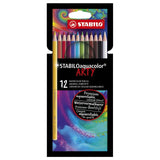 Crayons de couleur Aquacolor Stabilo Arty, 12e. - afbeelding 1