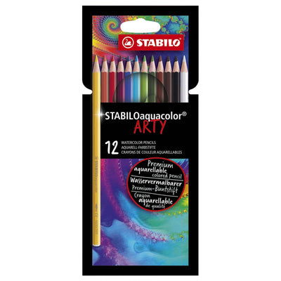 Crayons de couleur Aquacolor Stabilo Arty, 12e.