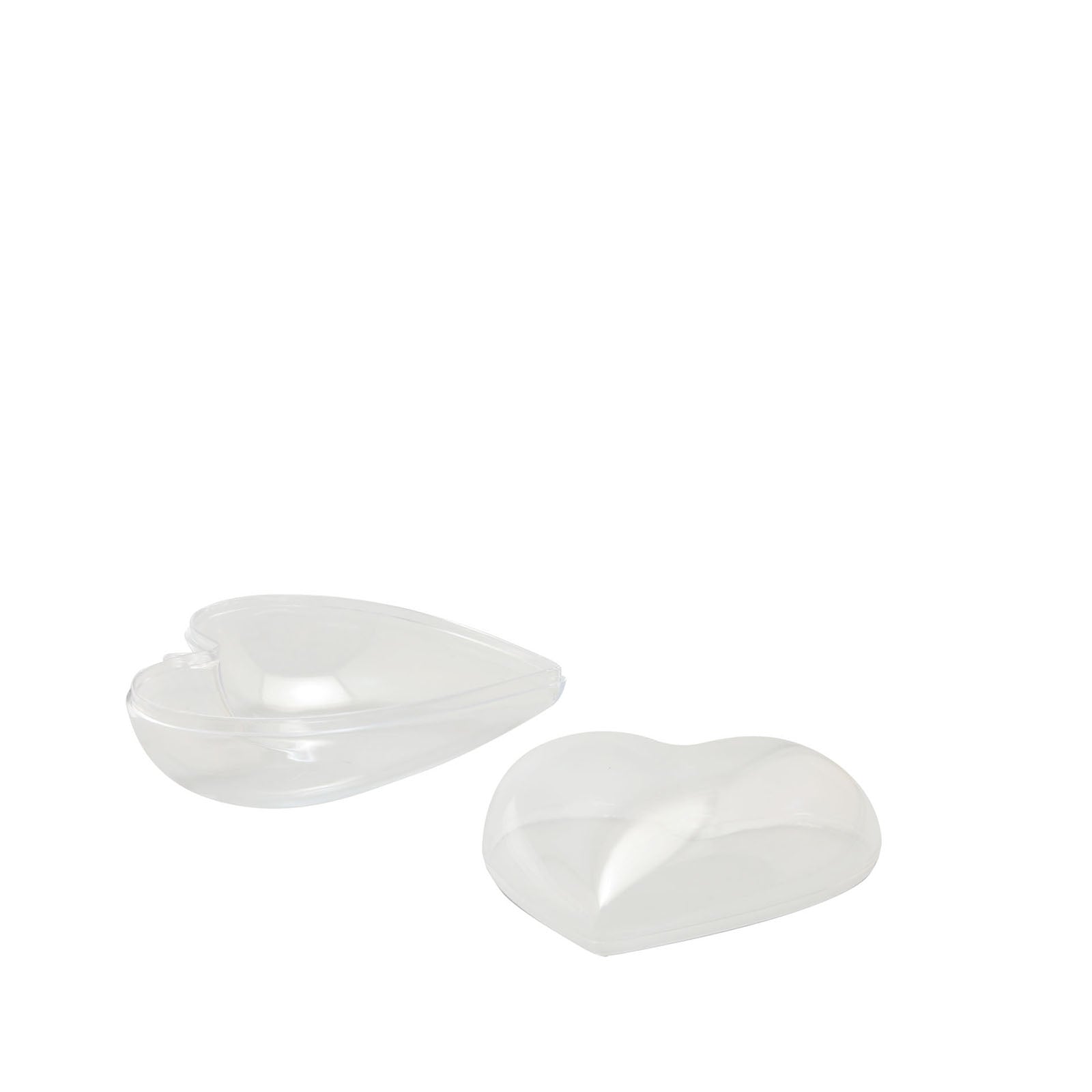 Vaessen creative • coeur en plastique 2 pièces pré-emballé 8 cm