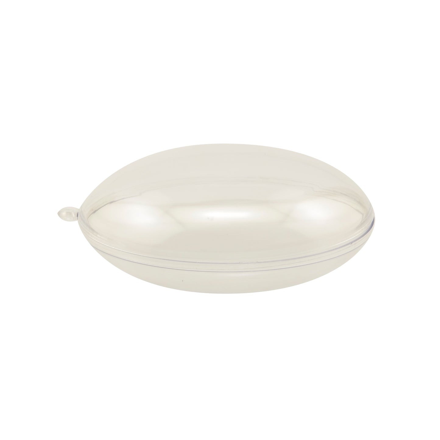 Vaessen creative • boule en plastique plate 2 pièces préemballées 9 cm