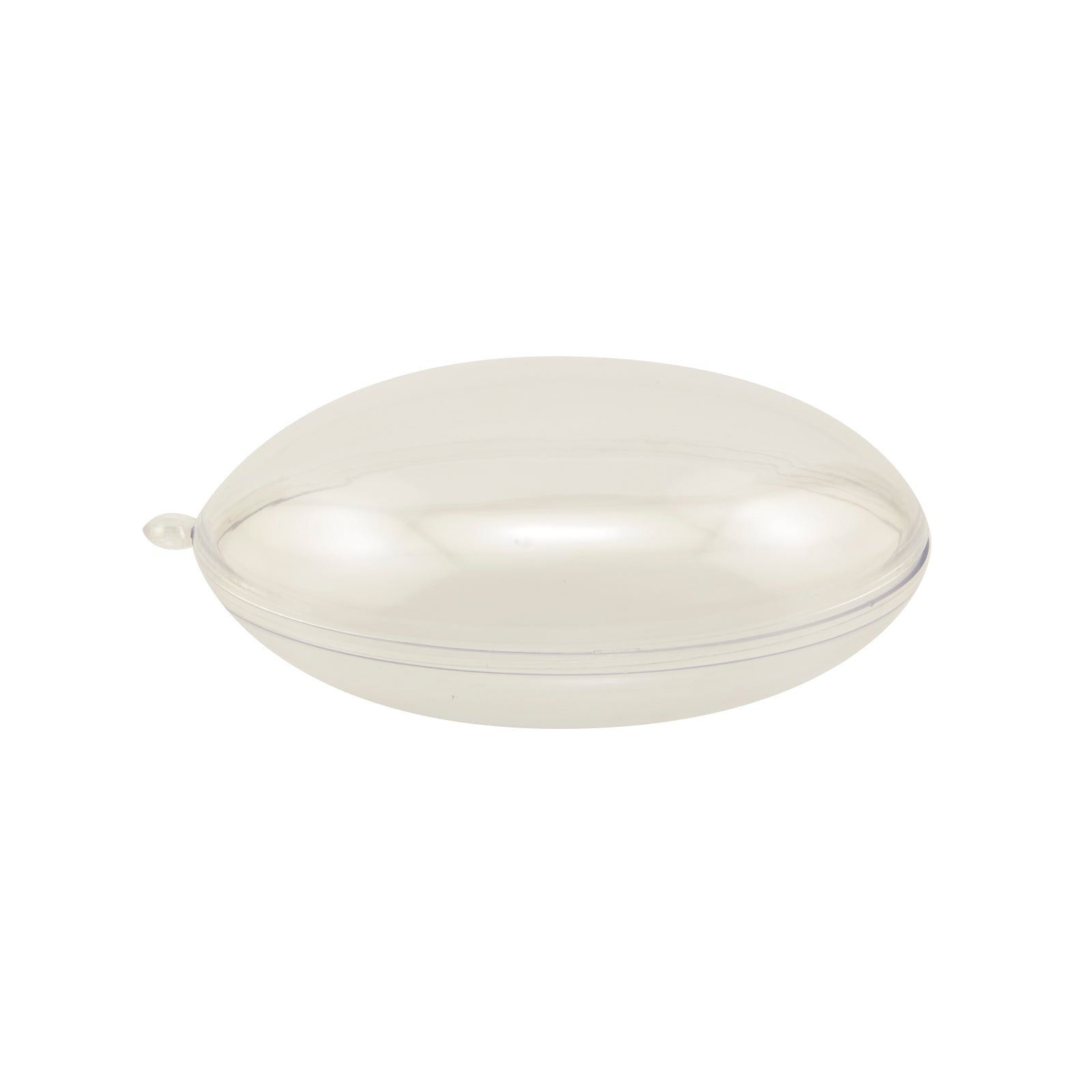 Vaessen creative • boule en plastique plate 2 pièces préemballées 9 cm