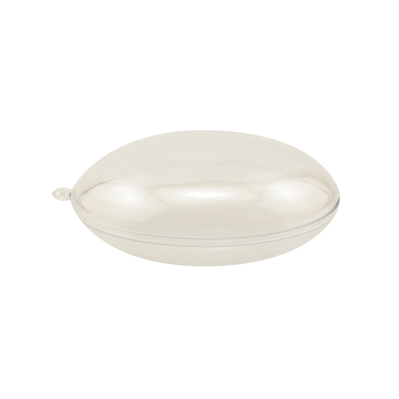 Vaessen creative • boule en plastique plate 2 pièces préemballées 9 cm