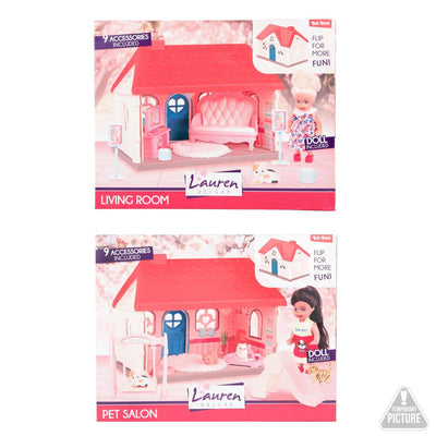 Toi-toys ensemble de jeu Lauren maison de poupée 13cm