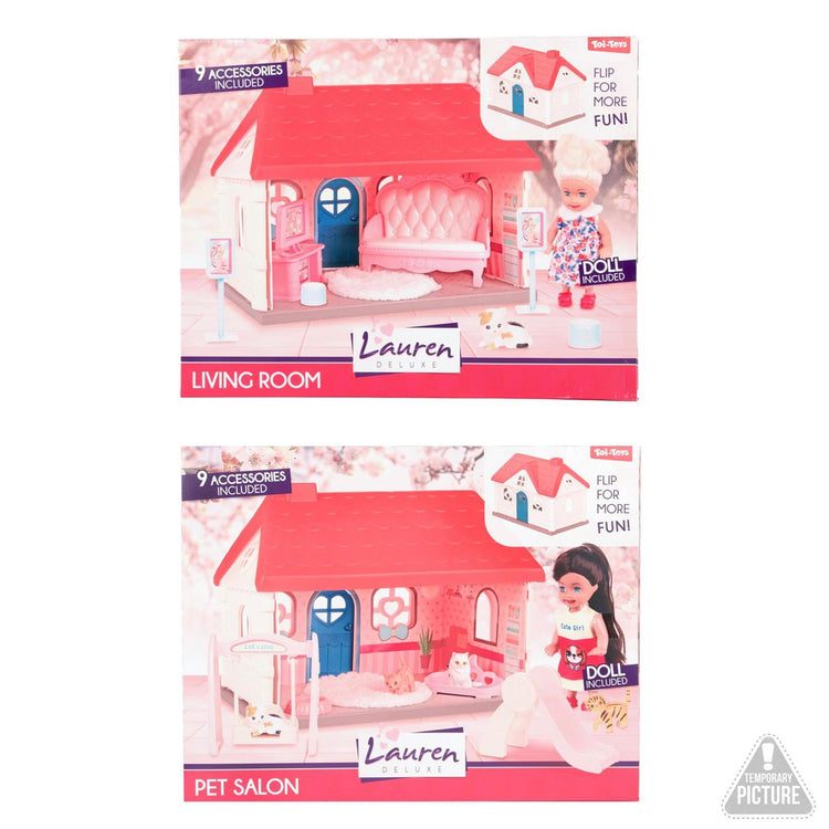 Toi-toys ensemble de jeu Lauren maison de poupée 13cm