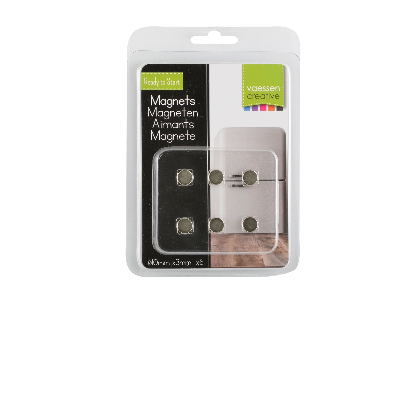 Vaessen creative • aimants ø10mmx3mm n35 super forts 6 pièces