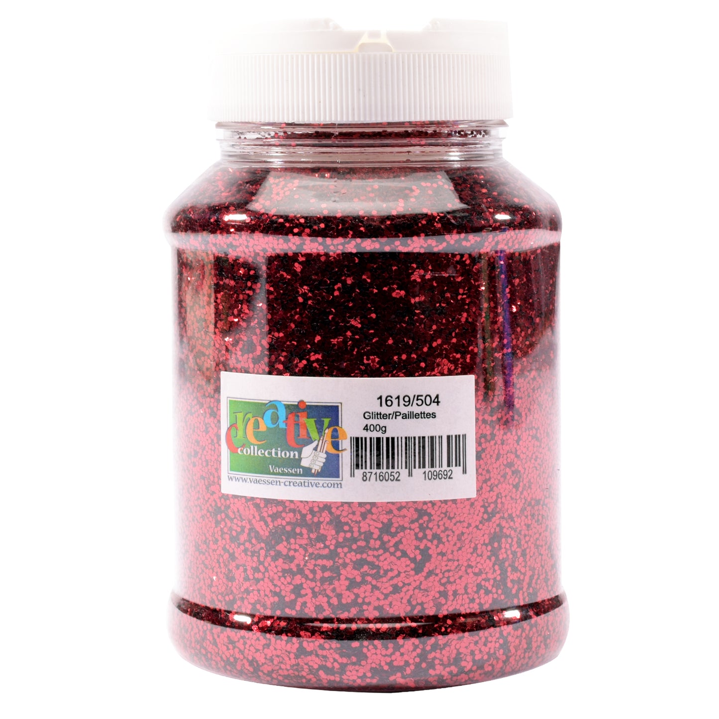 Vaessen creative • paillettes 1mm rouge