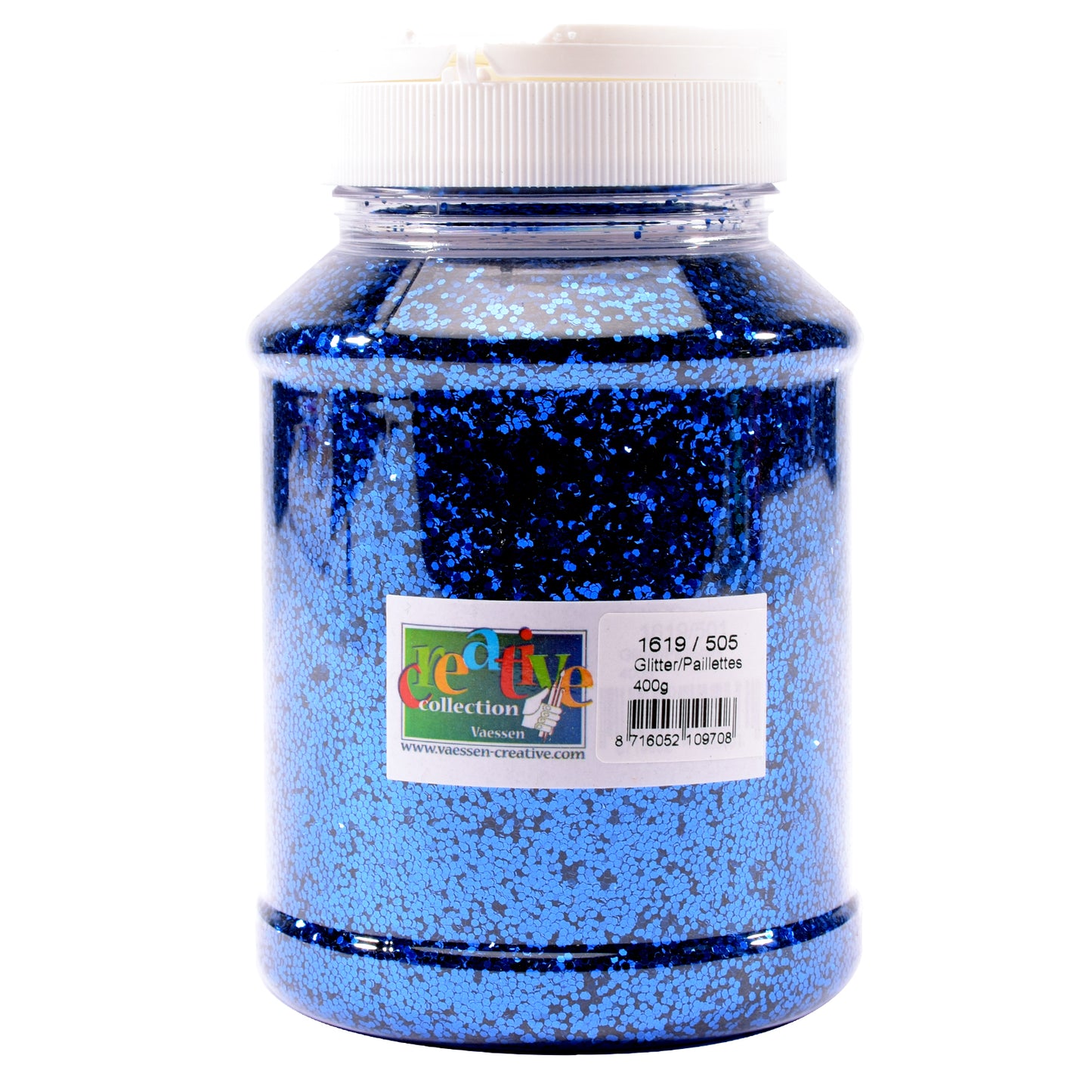 Vaessen creative • paillettes 1mm bleu