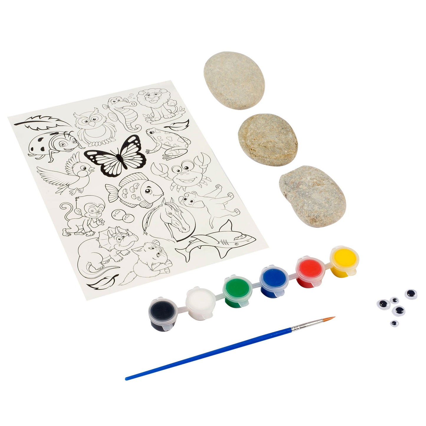 Creative Craft Group peignant des pierres