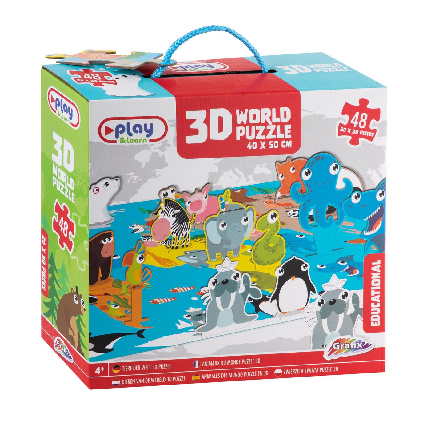 Puzzle 3D Animaux du monde (40x50cm)