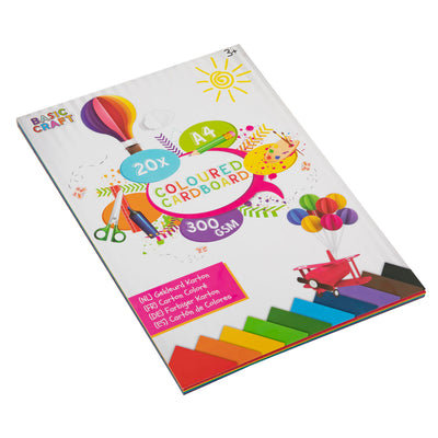 Creative craft group papier cartonné coloré a4 20 feuilles, 300 g/m²